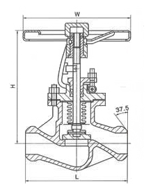 WJ61H焊接波纹管截止阀(图1)