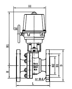 Q941F电动球阀(图1)
