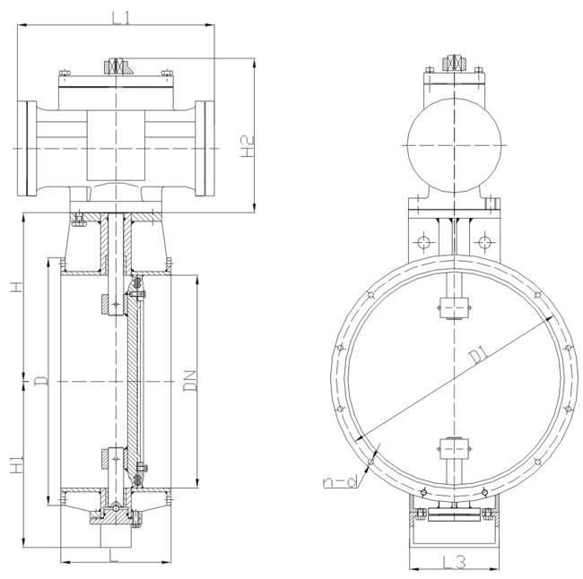 Marine pneumatic ventilation butterfly valve (Figure 1)