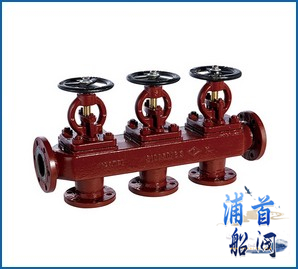 船用阀门 GB/T 1854-93船用法兰铸铁单排吸入截止阀箱 带船级社证书(图1)