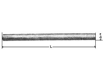 IMPA手册 编号692075全螺纹螺杆(图1)