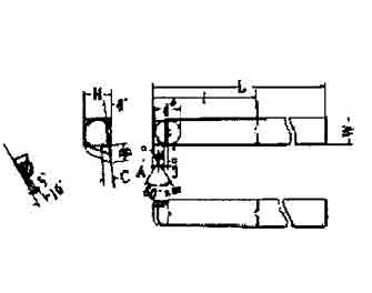 IMPA手册 编号63281951-52,91-95型超硬尖端车刀(图1) IMPA手册 编号63281951-52,91-95型超硬尖端车刀(图1)