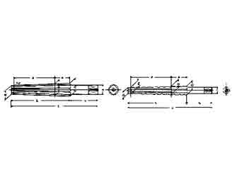 IMPA手册 编号630903莫式锥柄直槽铰刀(图1) IMPA手册 编号630903莫式锥柄直槽铰刀(图1)