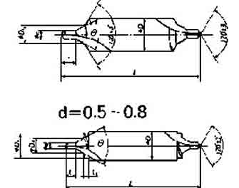 IMPA手册 编号630503中心钻头(图1) IMPA手册 编号630503中心钻头(图1)
