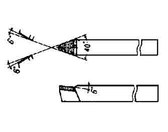IMPA手册 编号63275933-42型超硬尖端车刀(图1) IMPA手册 编号63275933-42型超硬尖端车刀(图1)