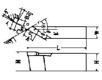 IMPA手册 编号63282251-52,91-95型超硬尖端车刀(图1) IMPA手册 编号63282251-52,91-95型超硬尖端车刀(图1)