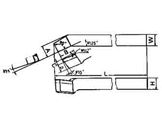 IMPA手册 编号63301714型(左/右)高速钢头车刀(图1) IMPA手册 编号63301714型(左/右)高速钢头车刀(图1)
