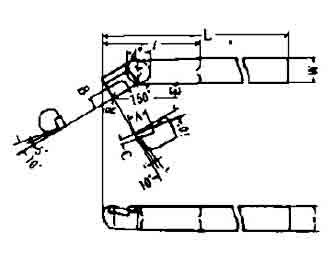 IMPA手册 编号63280643-50型超硬尖端车刀(图1) IMPA手册 编号63280643-50型超硬尖端车刀(图1)