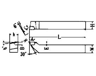 IMPA手册 编号63282451-52,91-95型超硬尖端车刀(图1) IMPA手册 编号63282451-52,91-95型超硬尖端车刀(图1)