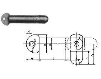IMPA手册 编号6968XX船用肘节栓(图1) IMPA手册 编号6968XX船用肘节栓(图1)