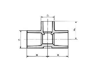 IMPA手册 编号733065供水管路P.V.C T型接头(图1) IMPA手册 编号733065供水管路P.V.C T型接头(图1)