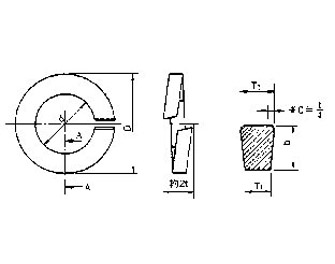 IMPA手册 编号6952XX弹簧垫圈(图1) IMPA手册 编号6952XX弹簧垫圈(图1)