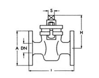 IMPA手册 编号756163两通铸铁闸阀#52B(图1) IMPA手册 编号756163两通铸铁闸阀#52B(图1)