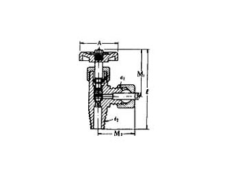 IMPA手册 编号752163黄铜针阀(图1) IMPA手册 编号752163黄铜针阀(图1)