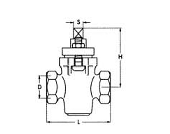 IMPA手册 编号756156两通铸铁闸阀#51(图1) IMPA手册 编号756156两通铸铁闸阀#51(图1)