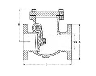 IMPA手册 编号755926碳钢止回阀(图1) IMPA手册 编号755926碳钢止回阀(图1)