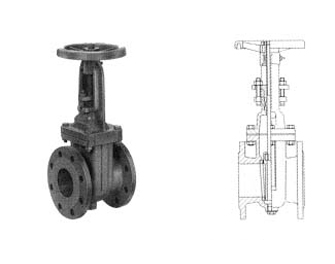 IMPA手册 编号755612铸铁闸阀(图1) IMPA手册 编号755612铸铁闸阀(图1)