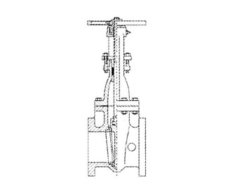IMPA手册 编号757236平面法兰铸铁闸门阀(图1) IMPA手册 编号757236平面法兰铸铁闸门阀(图1)