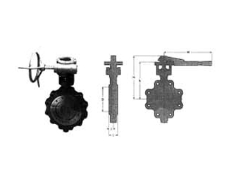 IMPA手册 编号757451ANSI拖拉式碳钢蝶阀(图1) IMPA手册 编号757451ANSI拖拉式碳钢蝶阀(图1)