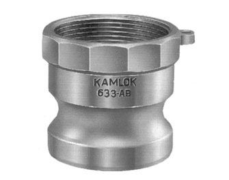 IMPA手册 编号351742凸轮带槽式快速管接头—A型(图1)