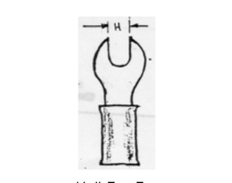 IMPA手册 编号794571电缆端子脚(图1) IMPA手册 编号794571电缆端子脚(图1)