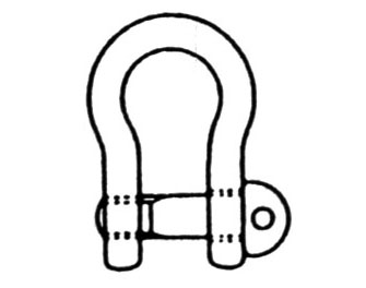 IMPA手册 编号233605BC型不锈钢卸扣(图1) IMPA手册 编号233605BC型不锈钢卸扣(图1)