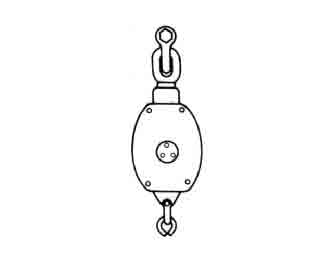 IMPA手册 编号231726船用木制带索三轮滑车(图1) IMPA手册 编号231726船用木制带索三轮滑车(图1)