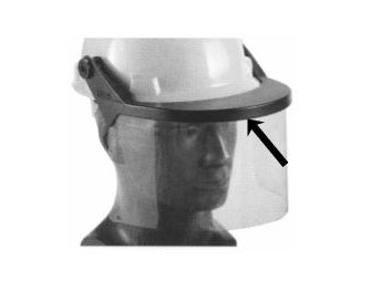 IMPA手册 编号310514面部保护型安全帽(图1)