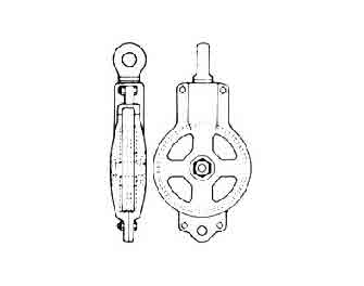 IMPA手册 编号231541船用铸钢吊货用滑车附转子轴承(图1)