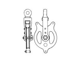 IMPA手册 编号231511船用钢制吊货用滑车(图1)