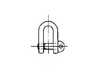 IMPA手册 编号231371圆螺栓直型接圈(图1)