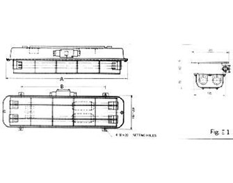 IMPA手册 编号791861船用天花板日光灯(图1)