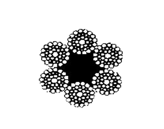 IMPA手册 编号2129026 x WS(26)镀锌钢丝绳(图1)