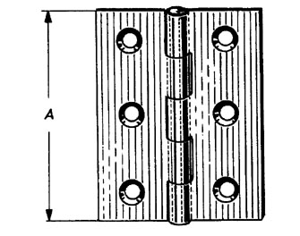 IMPA手册 编号492522不锈钢合叶(图1)