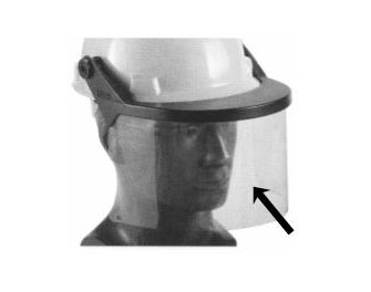 IMPA手册 编号310521面部保护型安全帽(图1)