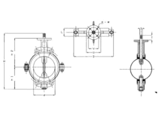 IMPA手册 编号754678铸铁蝴蝶阀系列(图1)