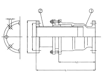 IMPA手册 编号735085盘根式膨胀接头(图1)