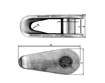 IMPA手册 编号211152叶缆链环(图1) IMPA手册 编号211152叶缆链环(图1)