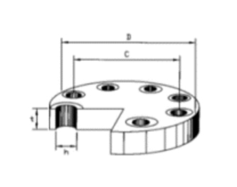 IMPA手册 编号735669碳钢盲板法兰(图1)