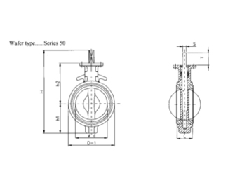 IMPA手册 编号754450铸铁蝴蝶阀系列(图1)