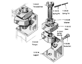 IMPA手册 编号233234舱盖板羊角组件(图1) IMPA手册 编号233234舱盖板羊角组件(图1)