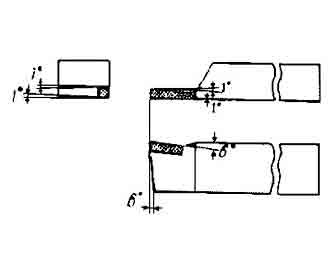 IMPA手册 编号63280943-50型超硬尖端车刀(图1) IMPA手册 编号63280943-50型超硬尖端车刀(图1)