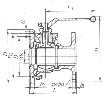 FQ41F不锈钢放料球阀(图1)