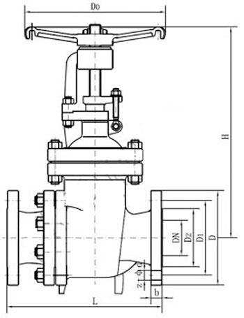 PZ41H,PZ941H排渣阀(图1)