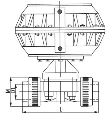 UPVC气动隔膜阀,UPVC气动塑料隔膜阀(图2)