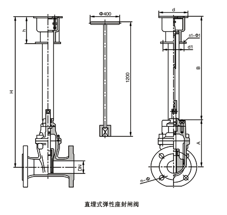 Z45X给水排水用直埋式闸阀(图1)