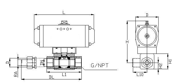 Q611N气动高压球阀(图1)