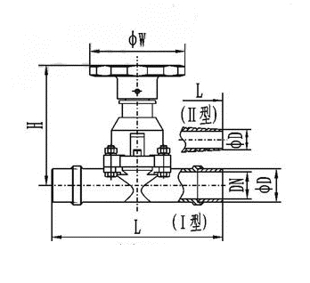 GM不锈钢高真空隔膜阀(图3)