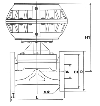 PVC气动隔膜阀,PVC气动塑料隔膜阀(图1)
