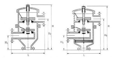 HX2,HXF2带双接管阻火呼吸阀(图1)
